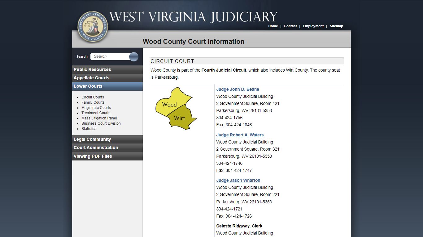 Wood County Court Information - West Virginia Judiciary